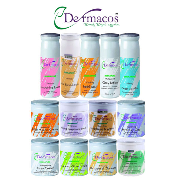 Dermacos Complete Facial Kit (200ml Each) Pack of 13