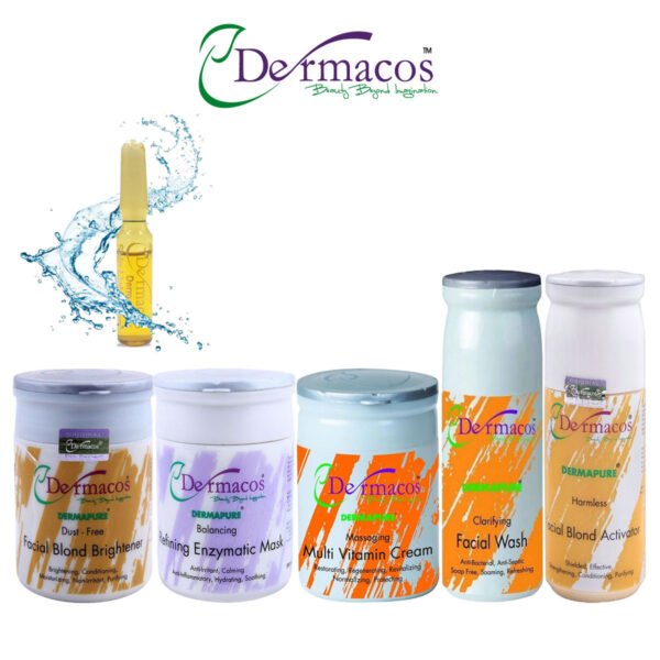 Dermacos Essential Radiance Bundle (200gm Each) Pack of 5 + FREE Skin Lightning Ampoule (2ml)