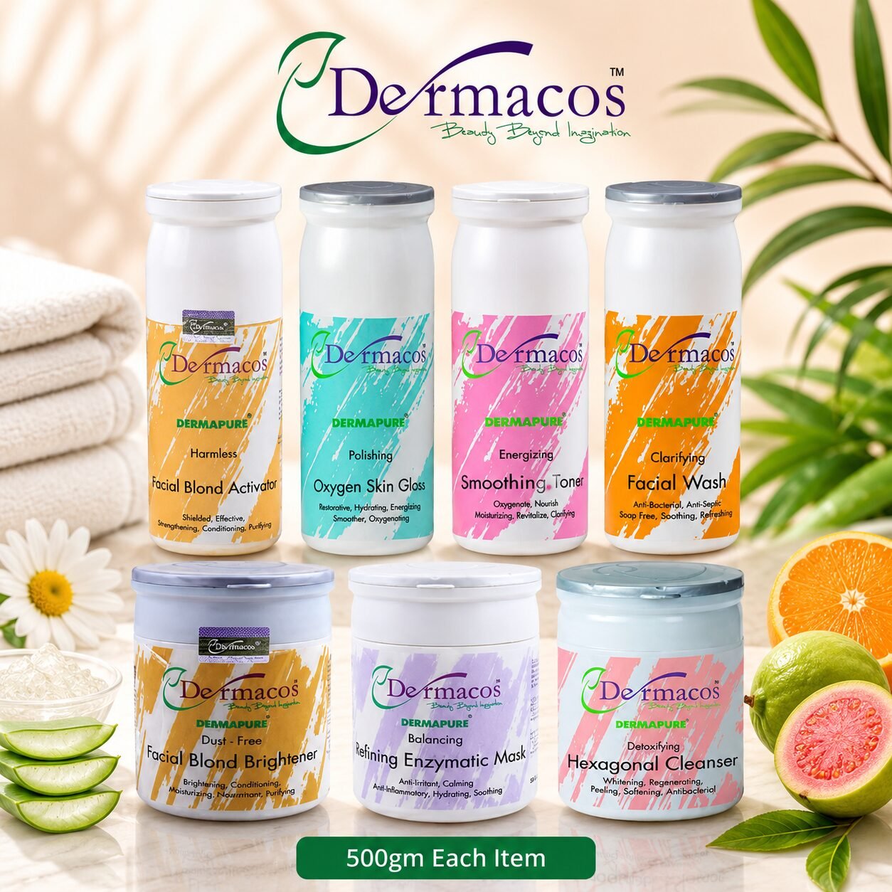 Dermacos Facial Kit (500gm Each) Pack of 7