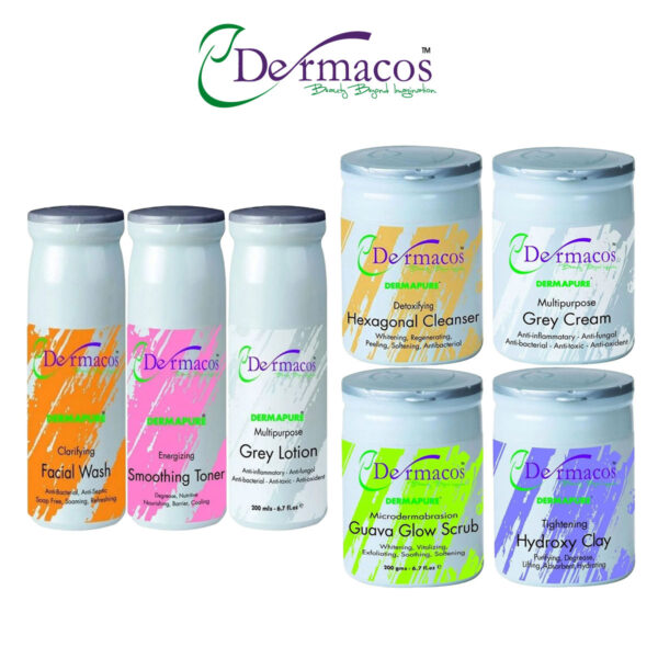 Dermacos Facial Kit Combination-1 (200ml Each) Pack of 7