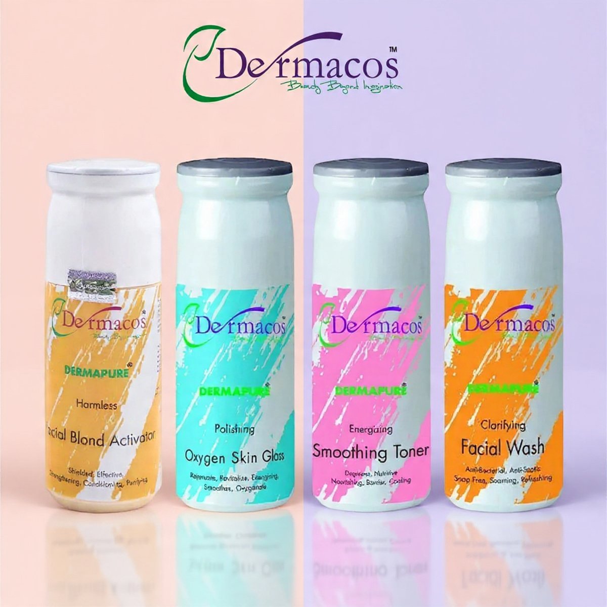 Dermacos Facial Tubes Combination-1 (500ml Each) Pack of 4