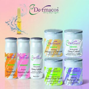 Dermacos Radiance Revealed Facial Kit (200gm Each) Pack of 7 + FREE Skin Lightning Ampoule (2ml)
