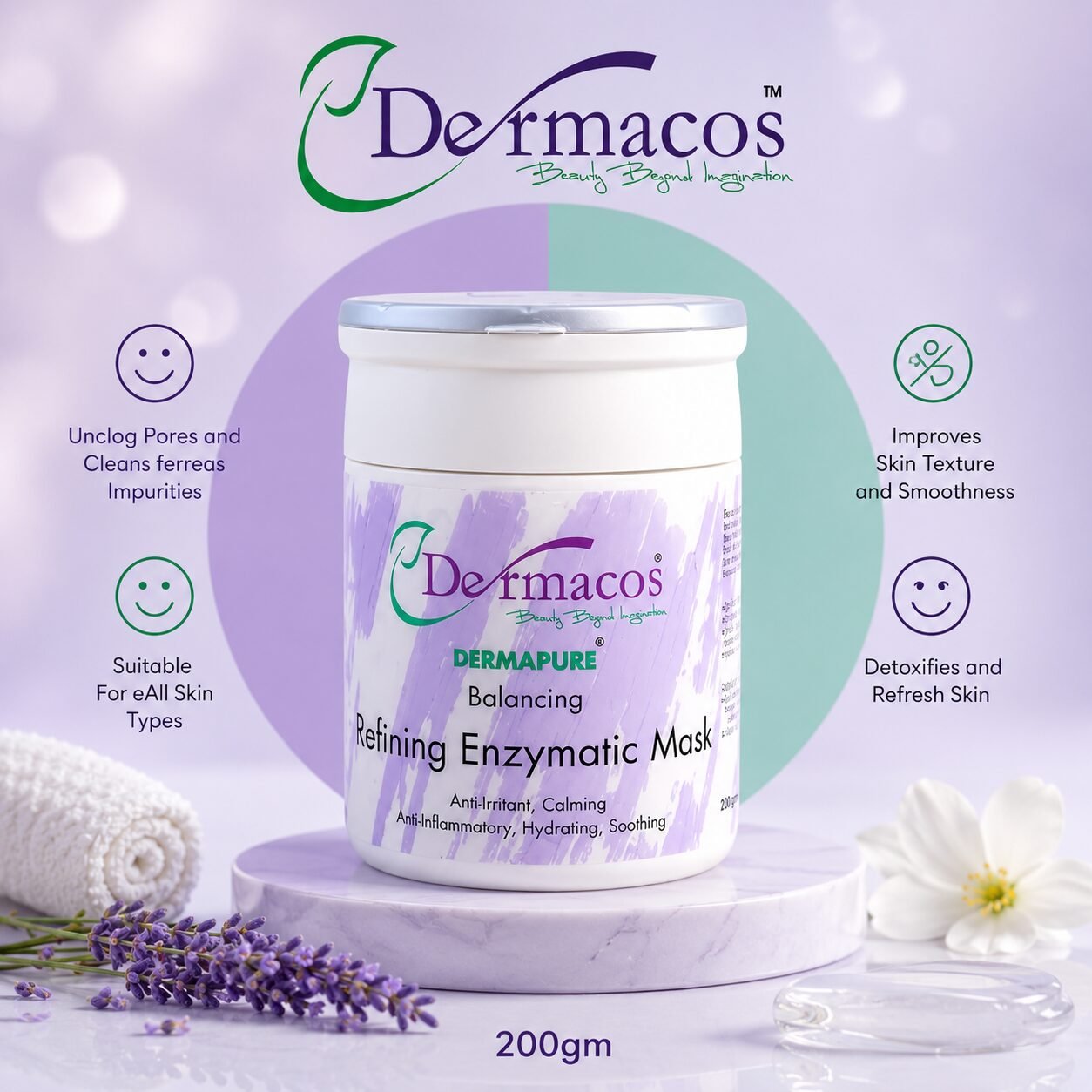 Dermacos Refining Enzymatic Mask (200gm)