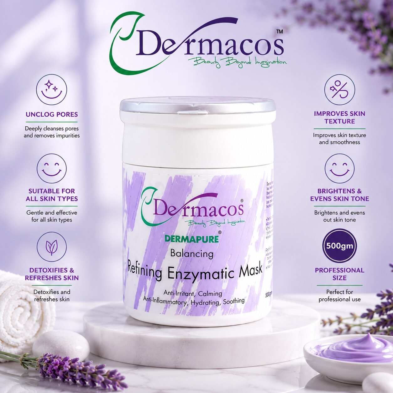 Dermacos Refining Enzymatic Mask (500gm)
