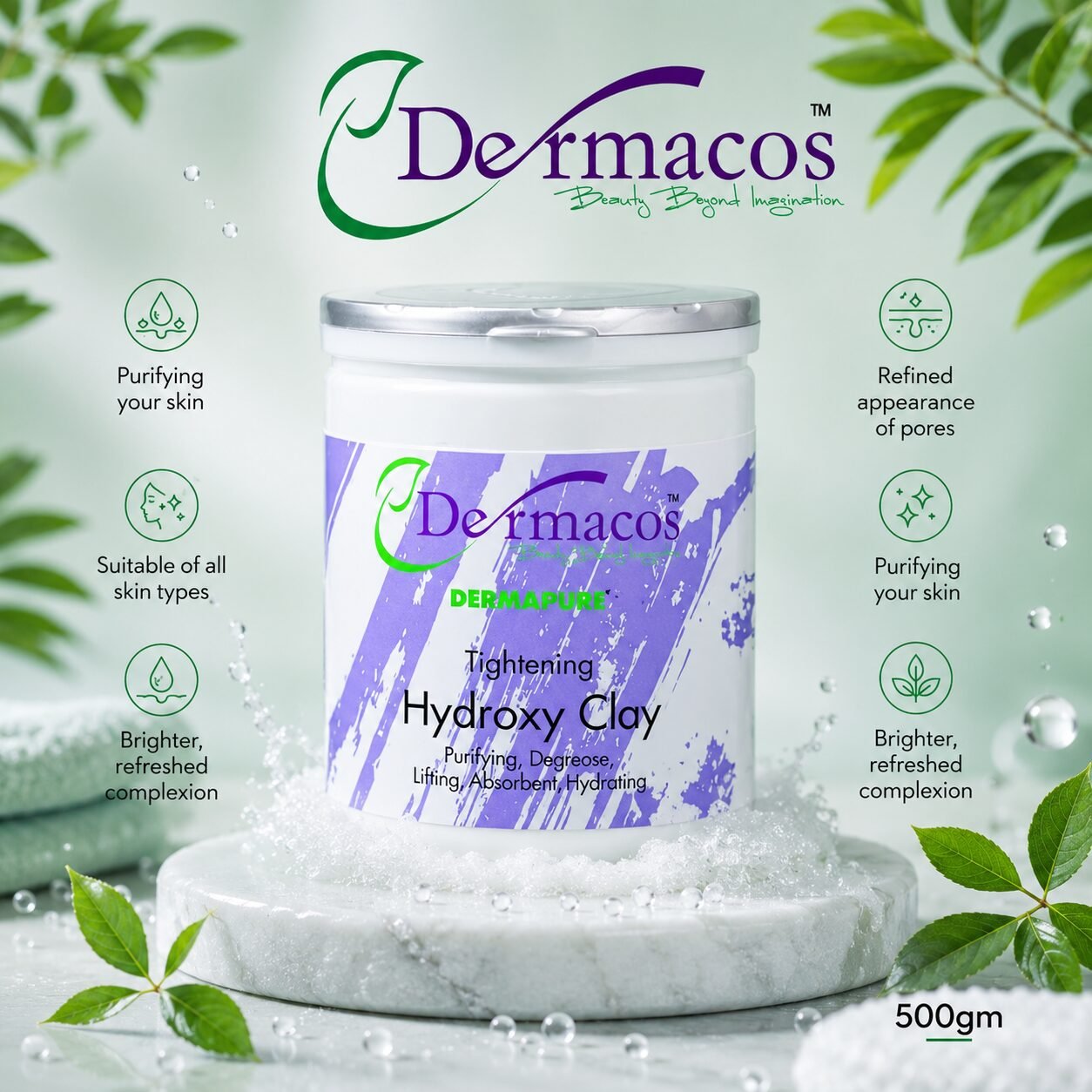 Dermacos Tightening Hydroxy Clay (500gm)