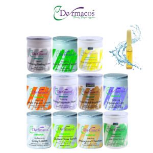 Dermacos Complete Facial Jars (200ml Each) Pack of 11 + FREE Skin Lightning Ampoule (2ml)