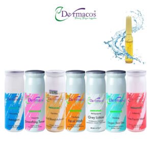 Dermacos Complete Facial Tubes (200ml Each) Pack of 7 + FREE Skin Lightning Ampoule (2ml)