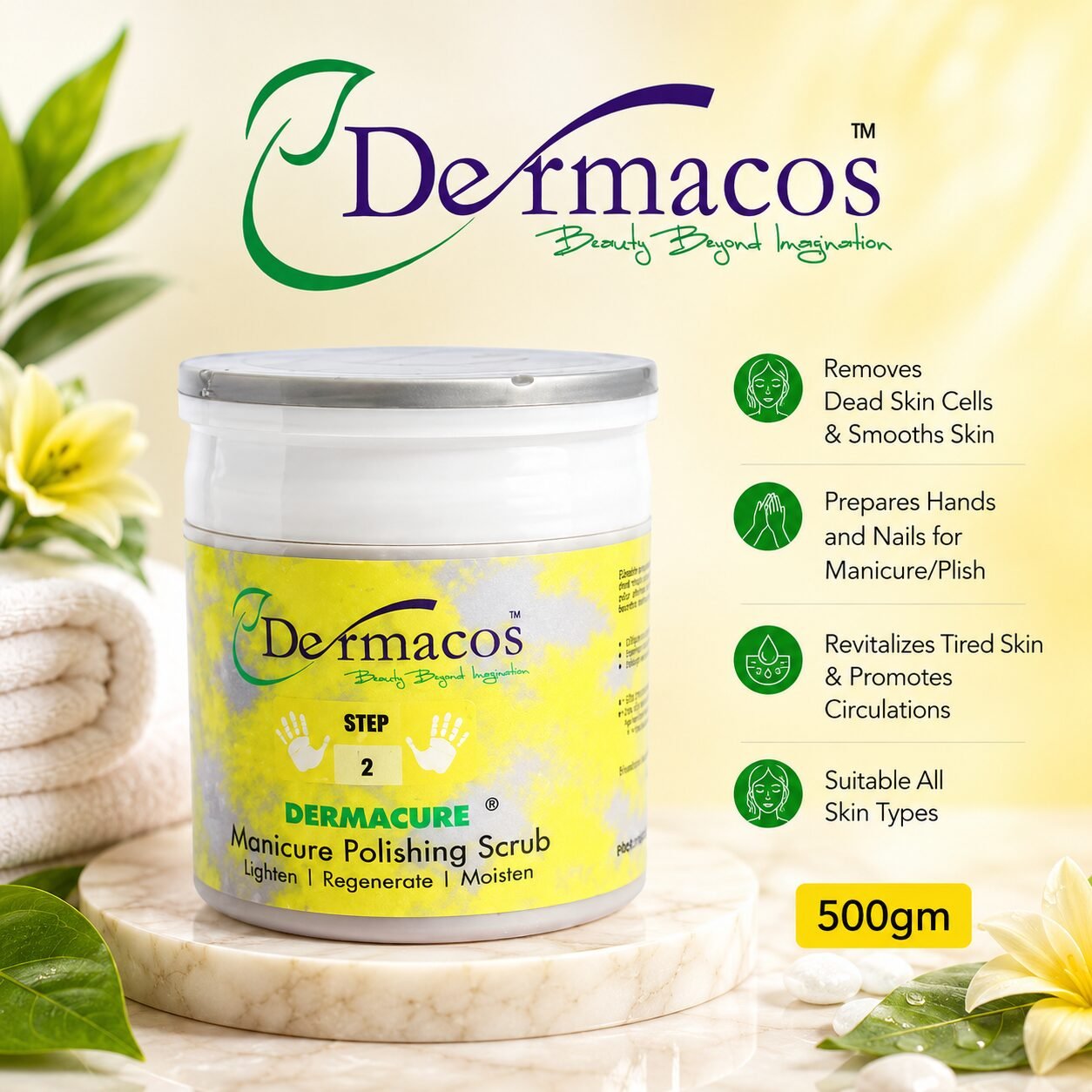 Dermacos Manicure Polishing Scrub (500gm)