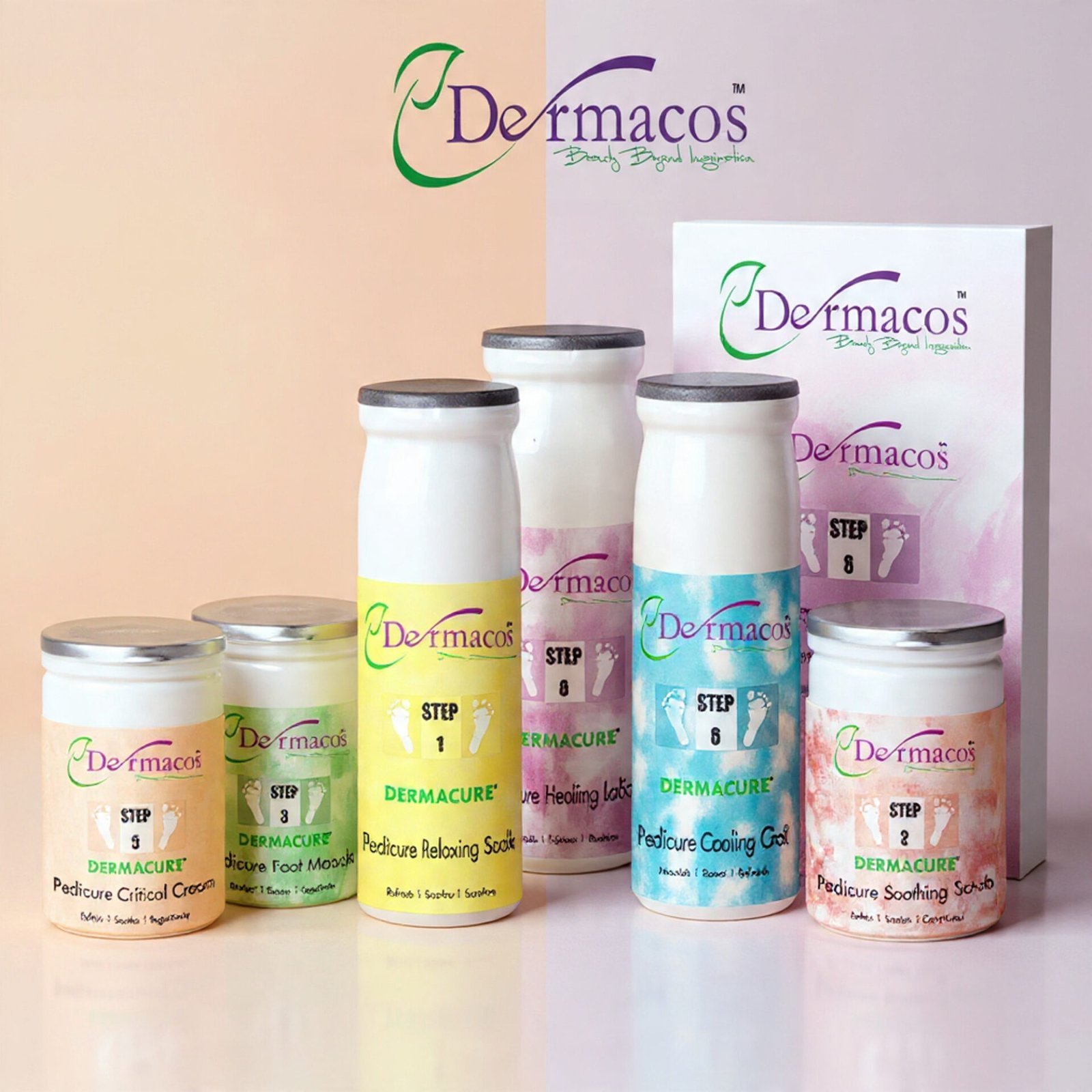 Dermacos Pedicure Kit (200ml Each) Pack of 6