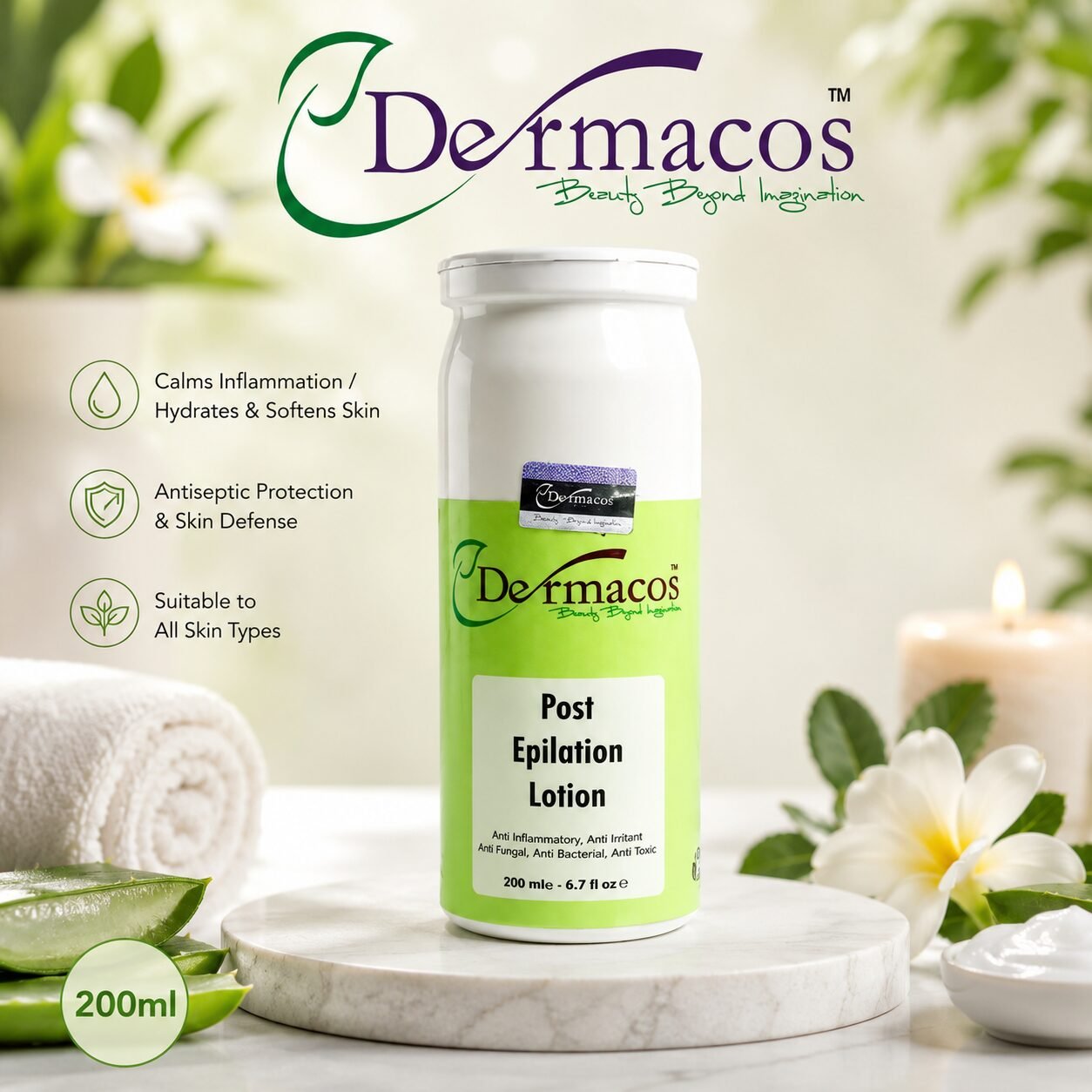 Dermacos Post Epilation Lotion (200ml)