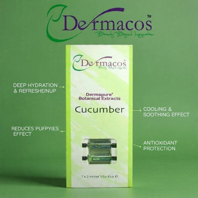 Dermacos Dermapure Botanical Cucumber Ampoule (2ml) Pack of 7