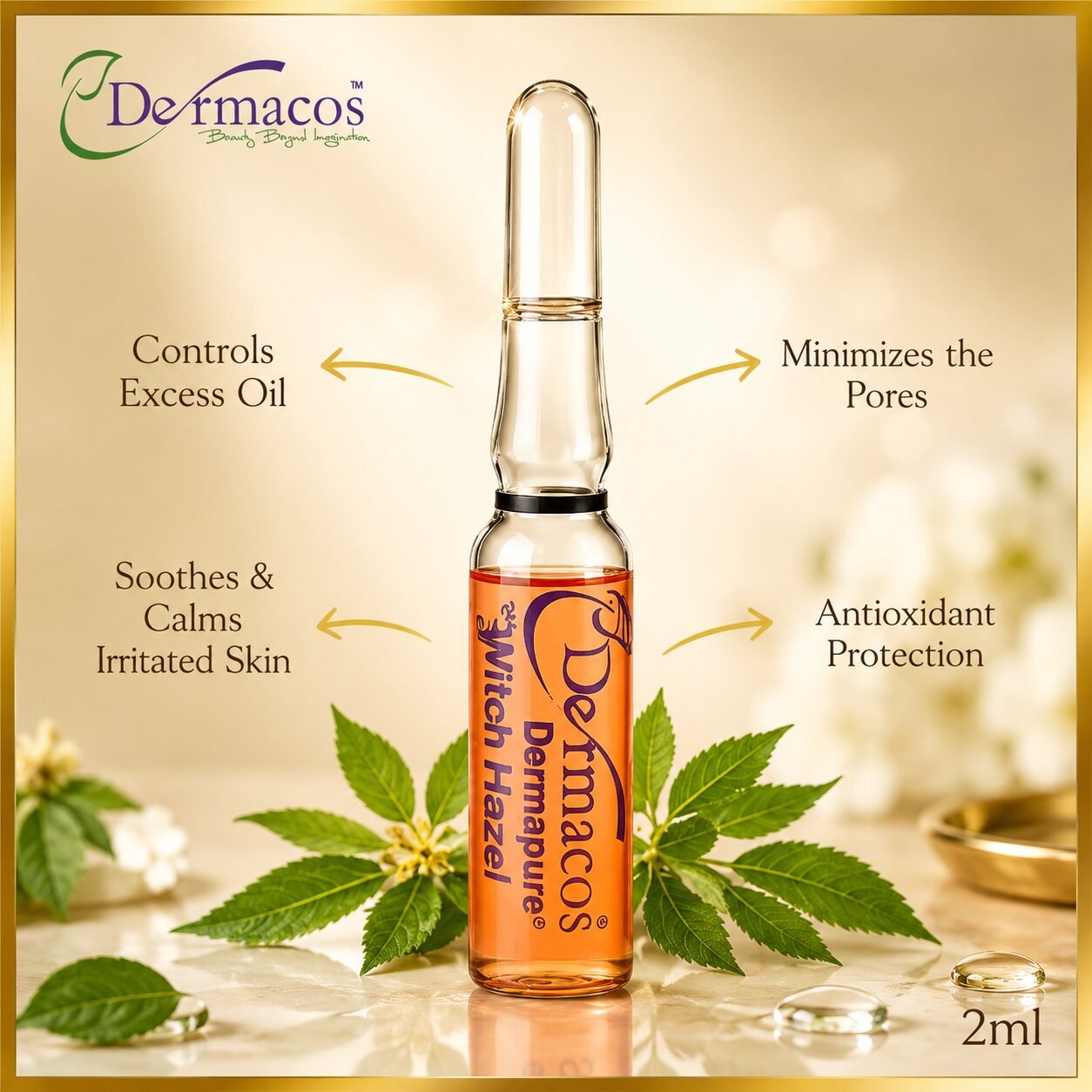 Dermacos Dermapure Witch Hazel Ampoule (2ml)
