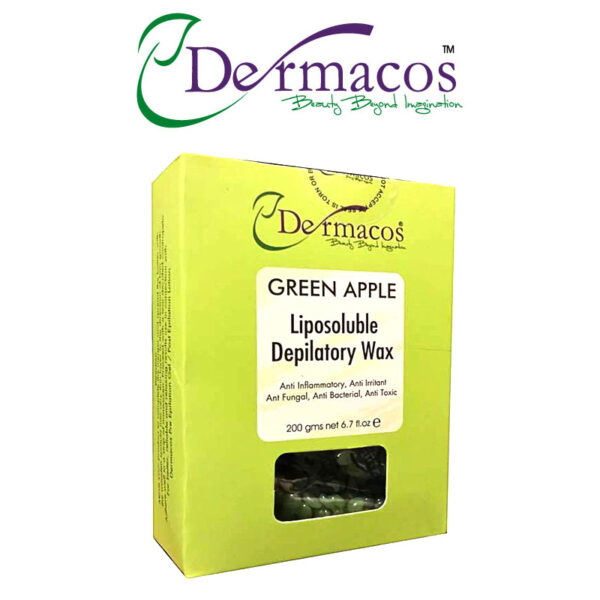 Dermacos Green Apple Liposoluble Depilatory Wax (200gm)