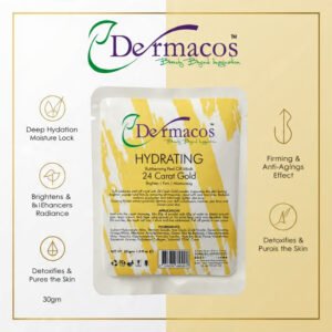 Dermacos Hydrating Rubbering Peel-Off Mask 24 Carat Gold (30gm)