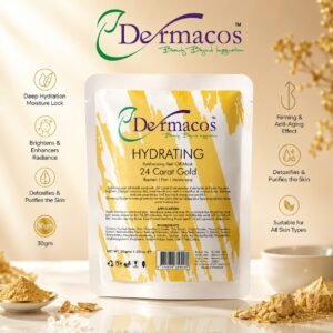 Dermacos Hydrating Rubbering Peel-Off Mask 24 Carat Gold (30gm)