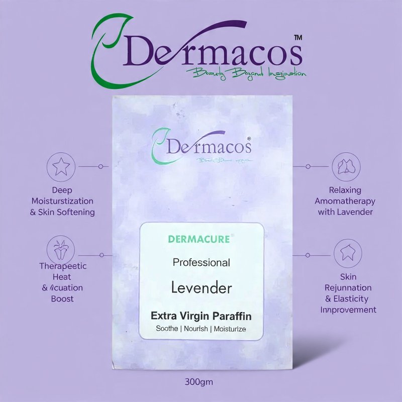 Dermacos Lavender Extra Virgin Paraffin Wax (300gm)