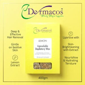 Dermacos Lemon Liposoluble Depilatory Wax (400gm)