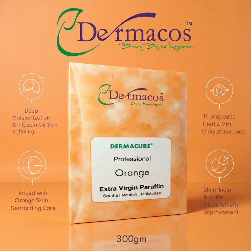 Dermacos Orange Extra Virgin Paraffin Wax (300gm)