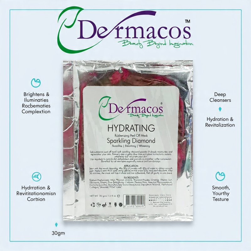 Dermacos Rubberizing Peel-Off Mask Sparkling Diamond (30gm)