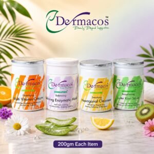 Dermacos Quick Glow Facial Kit (200gm Each) Pack of 4