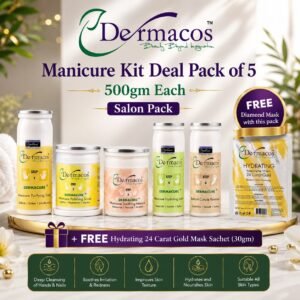 Dermacos Manicure Kit (500ml Each) Salon Pack Pack of 5 + FREE Gold Mask