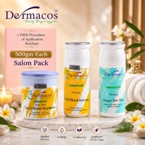 Dermacos Skin Glowing & Brightening Skin Polish Kit Salon Pack (500ml Each)
